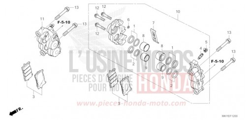 FRONT BRAKE CALIPER CB650RACR de 2024